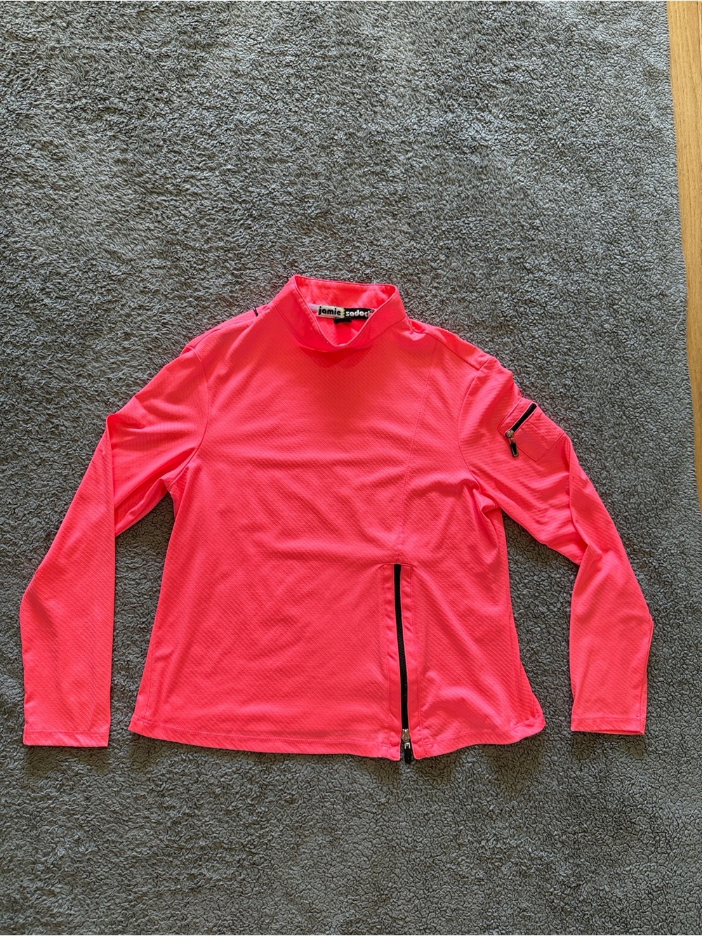 jamie sadock Neon Pink Long Sleeve Athletic Top